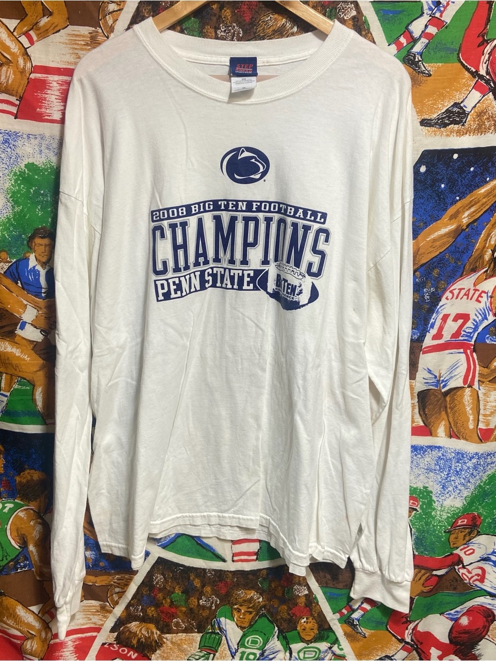 Penn State White Long-Sleeve Champions Tee